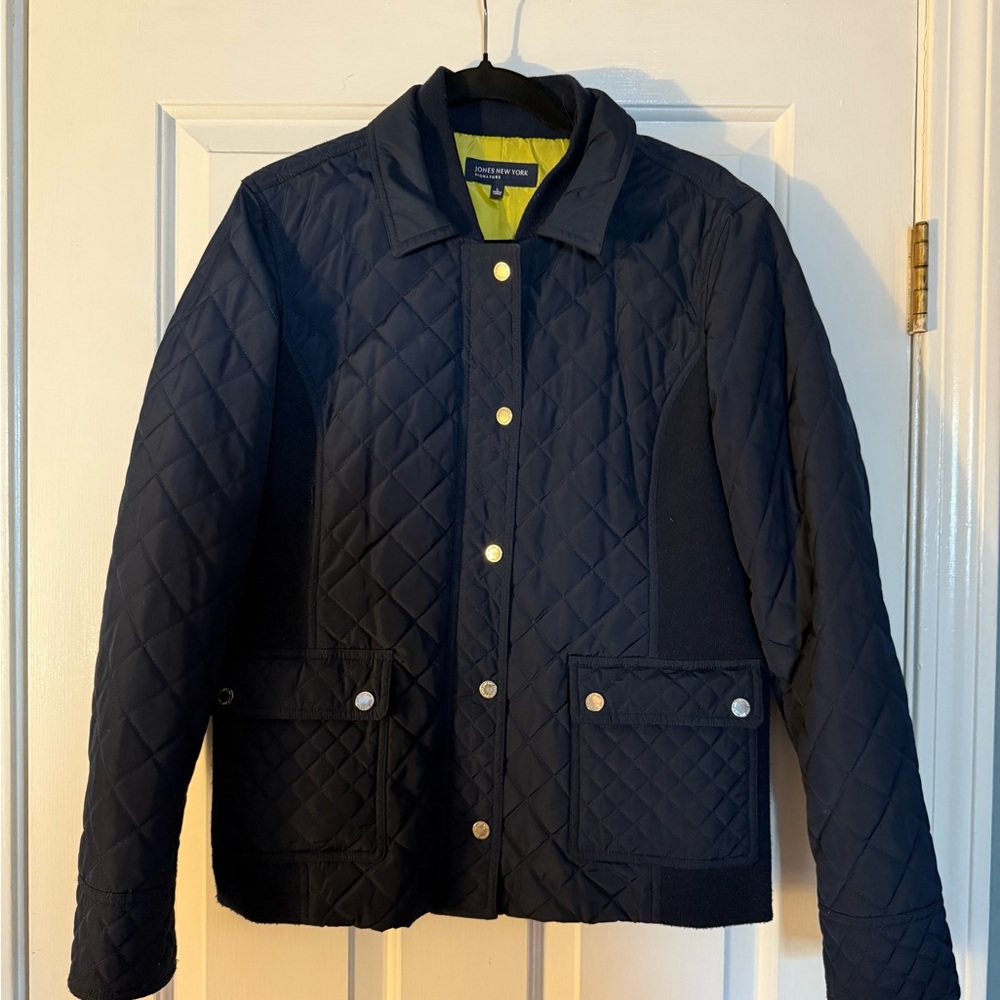 Jones New York Navy and Yellow Jacket
